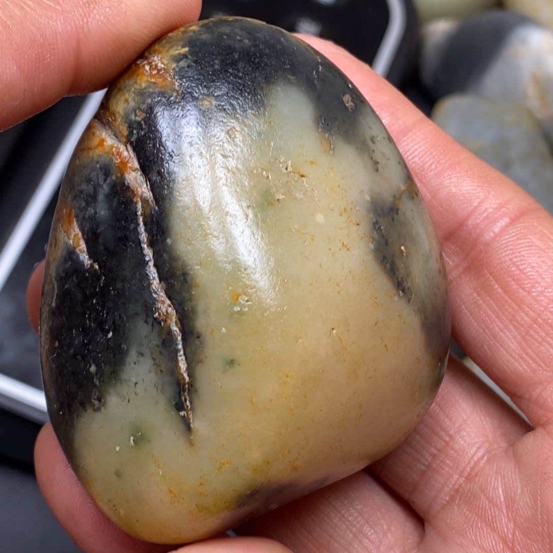 和田玉挂件银S925镀金镶嵌