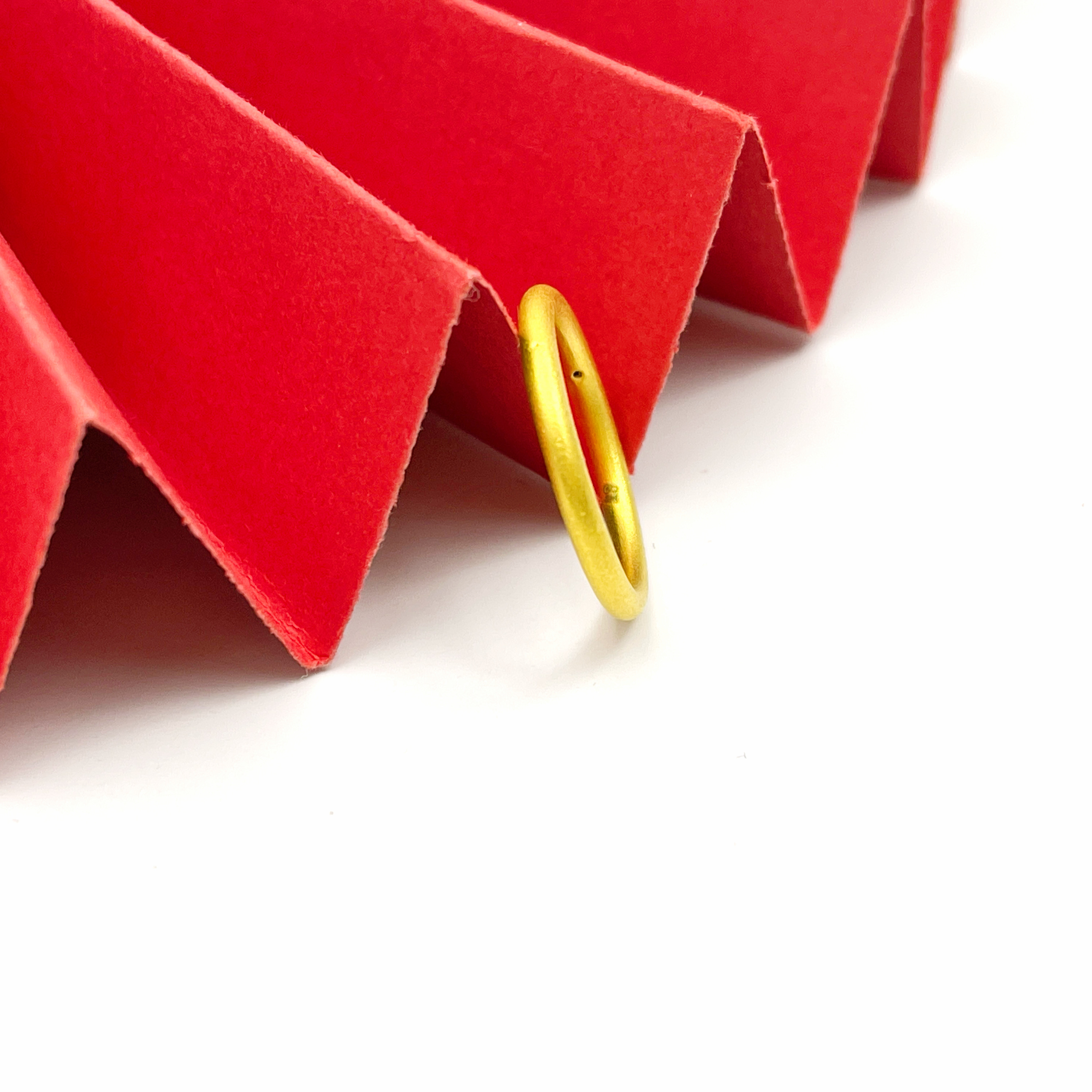 姐妹黄金 足金999素圈戒指卡2情侣男女同款黄金对戒