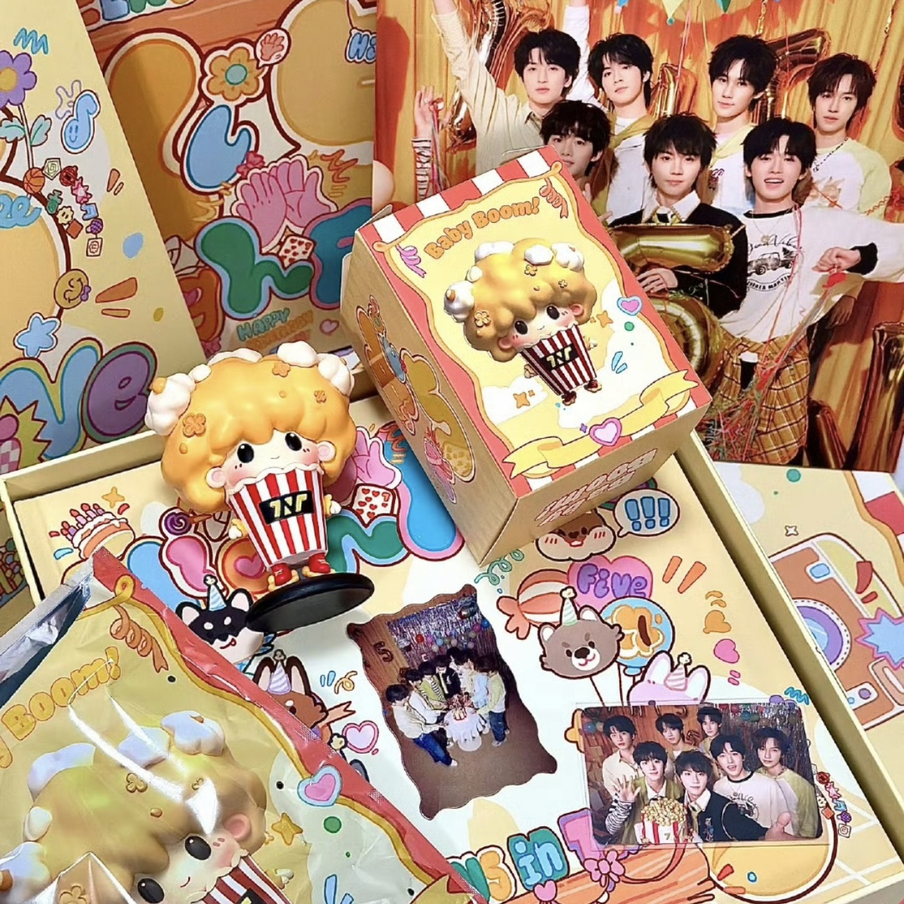 【官周】时代少年团五周年生日周边无卡套装（偏远补邮默认厂瑕）