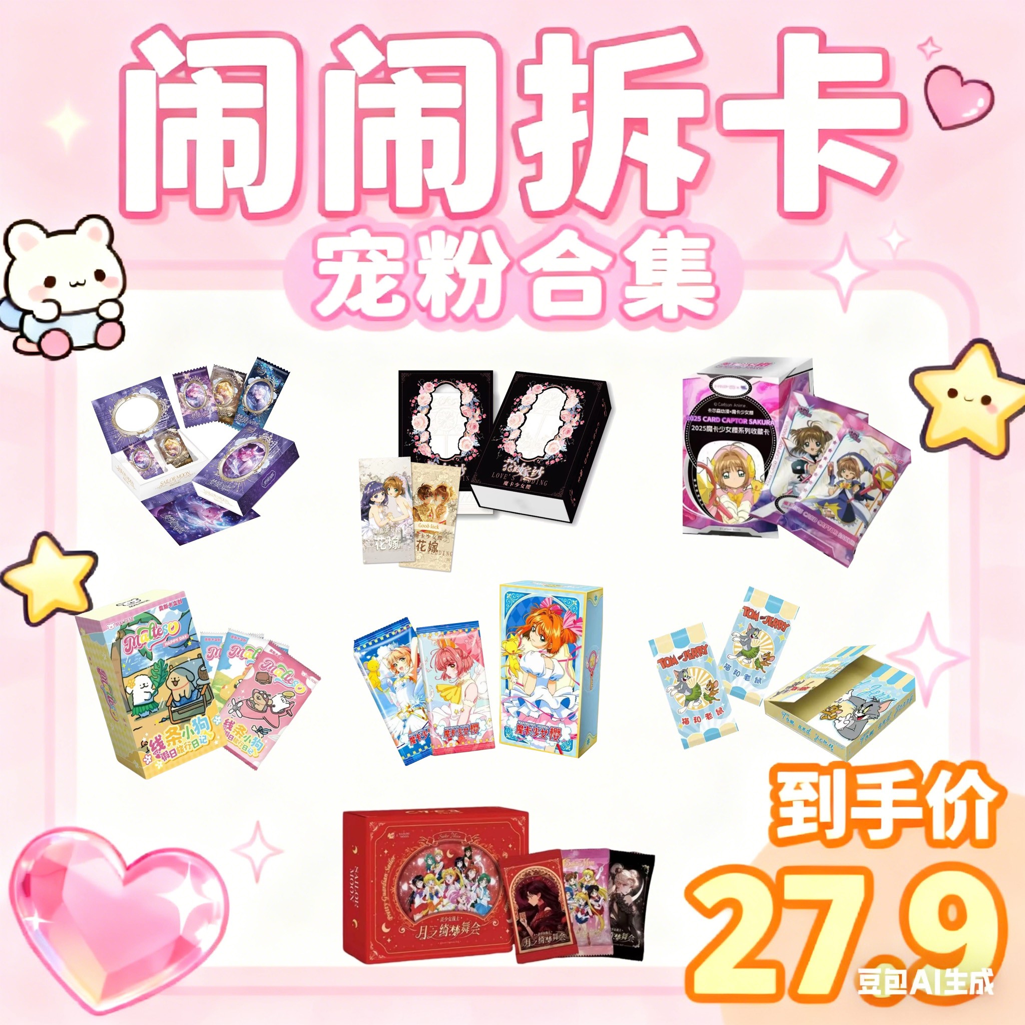 【闹闹】27.9 IP大混战合集 潮玩盲盒收藏卡牌 默认代拆