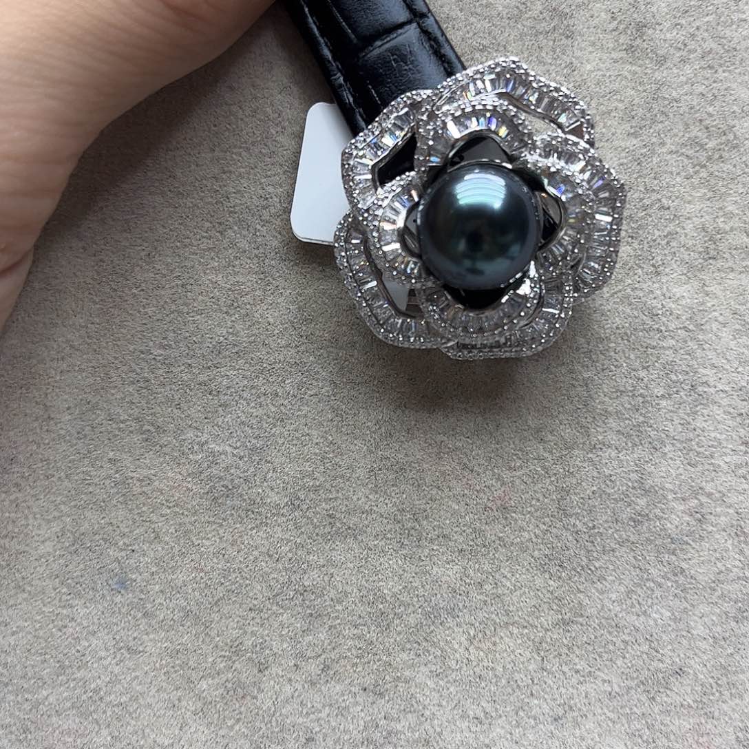 银S925镶嵌手绳海水珍珠