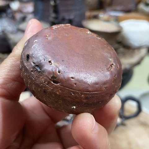 杯盖置 柴烧裸烧手作品