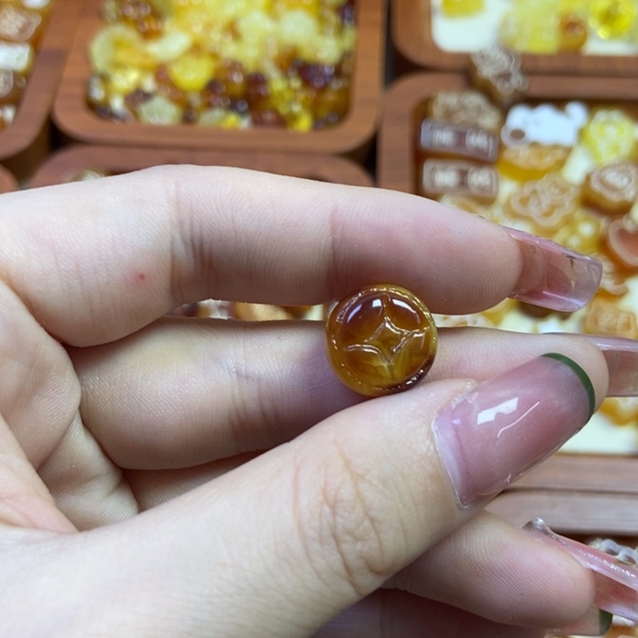 琥珀未镶嵌珠宝奇石钱币