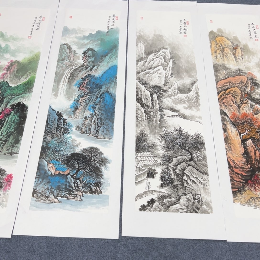 国画手绘宣纸国画作品