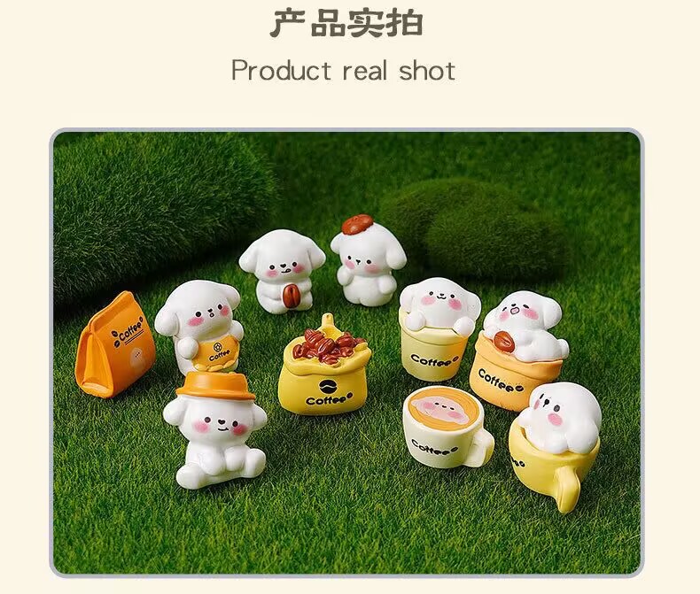 【可爱线条小狗】桌面工位车载装饰品