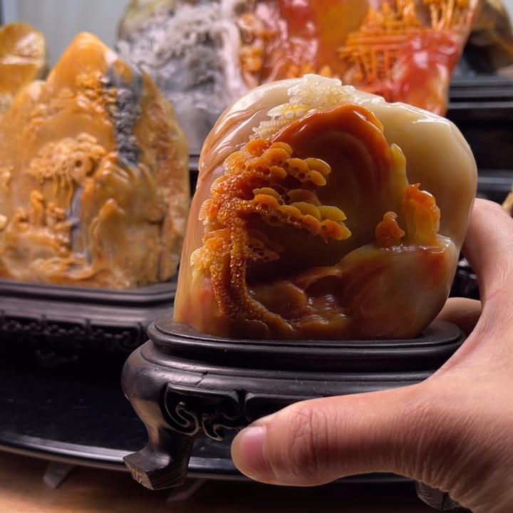 田黄石北部田黄摆件