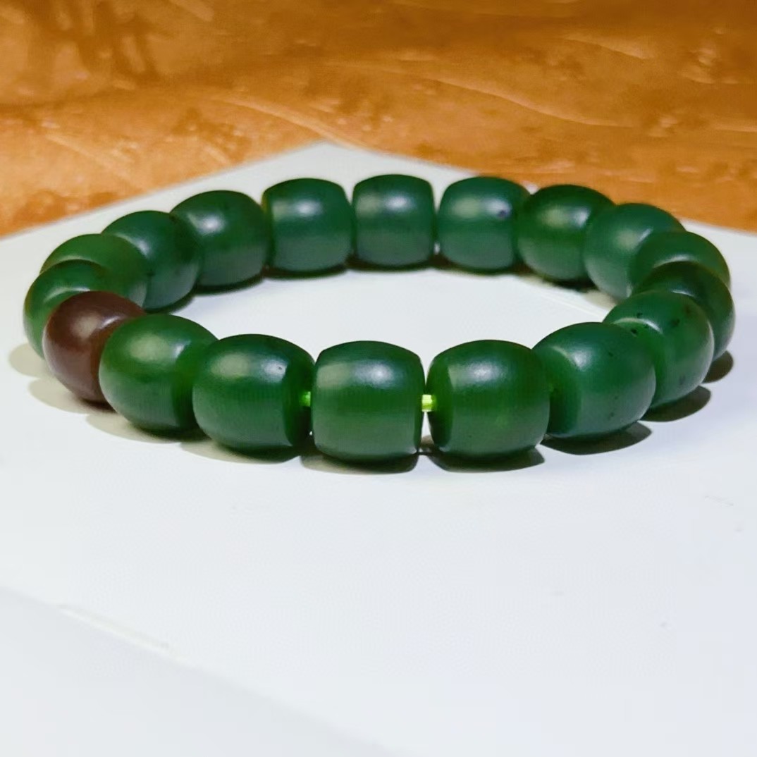 和田玉碧玉直切手串