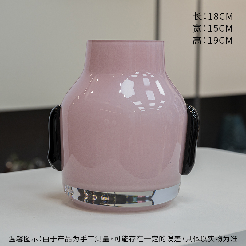 M738家用客厅琉璃花瓶用于桌面餐桌阳台插花装饰
