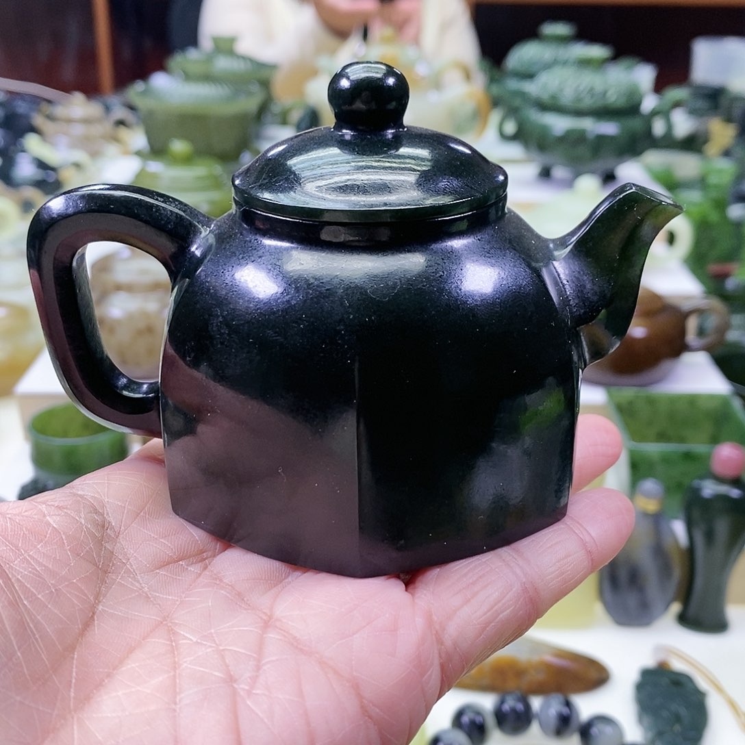 和田玉茶壶未镶嵌宏*1