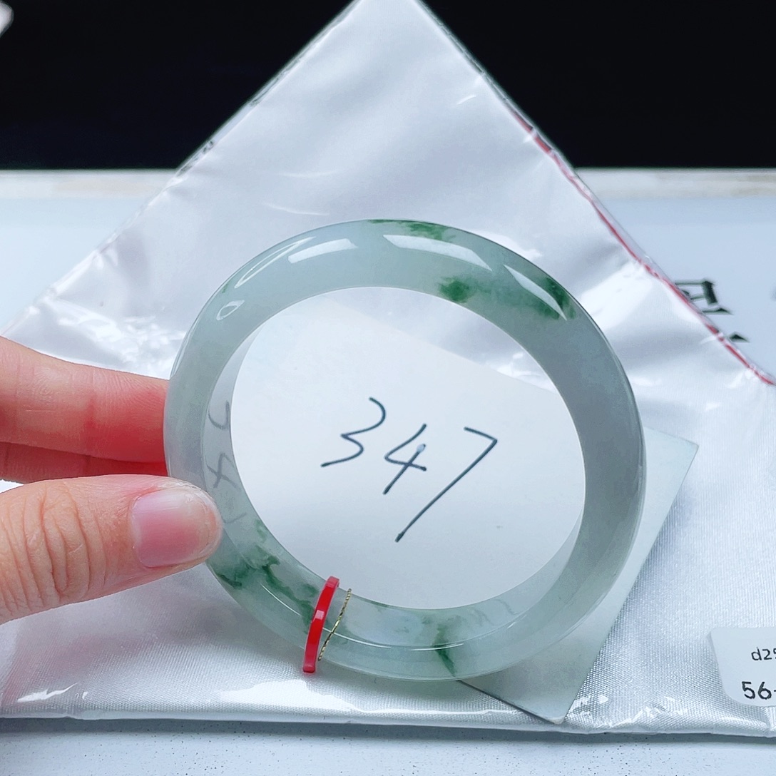 翡翠未镶嵌手镯56+正圈