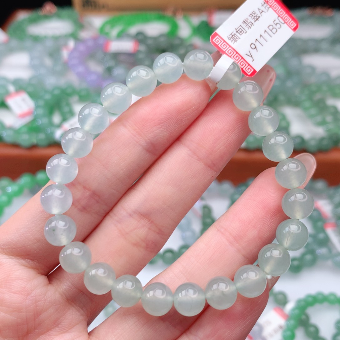 翡翠手链未镶嵌翡翠7.5mm