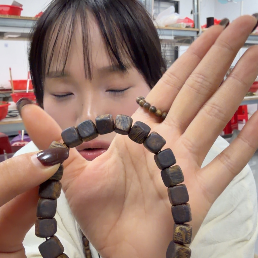 沉香沉香碎屑方糖唐结8mm8克➕