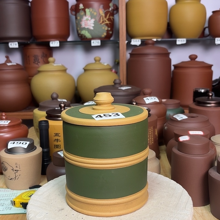 紫砂茶叶罐一斤茶叶罐453