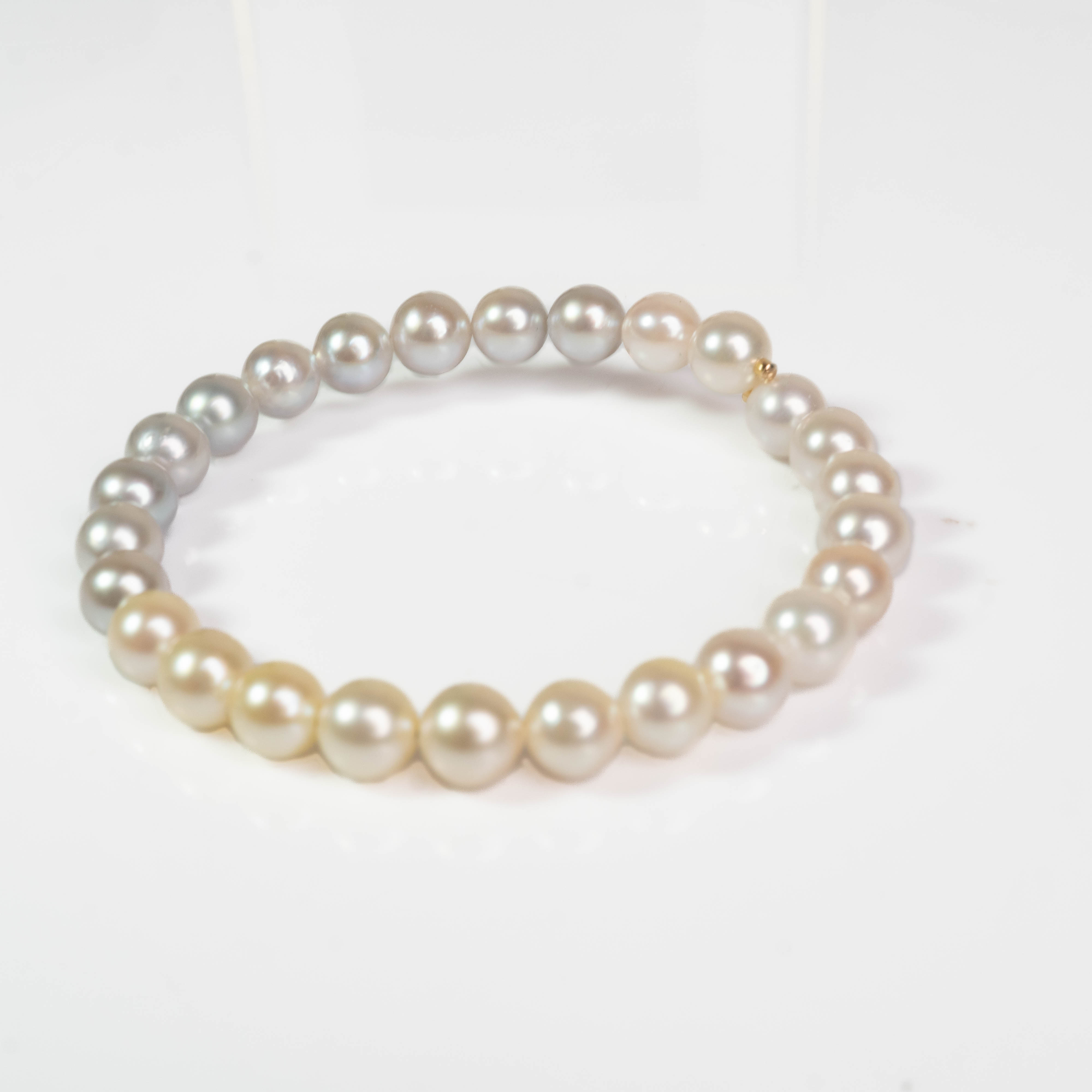 【大D】正圆强光渐变高端定制手镯/6-7MM