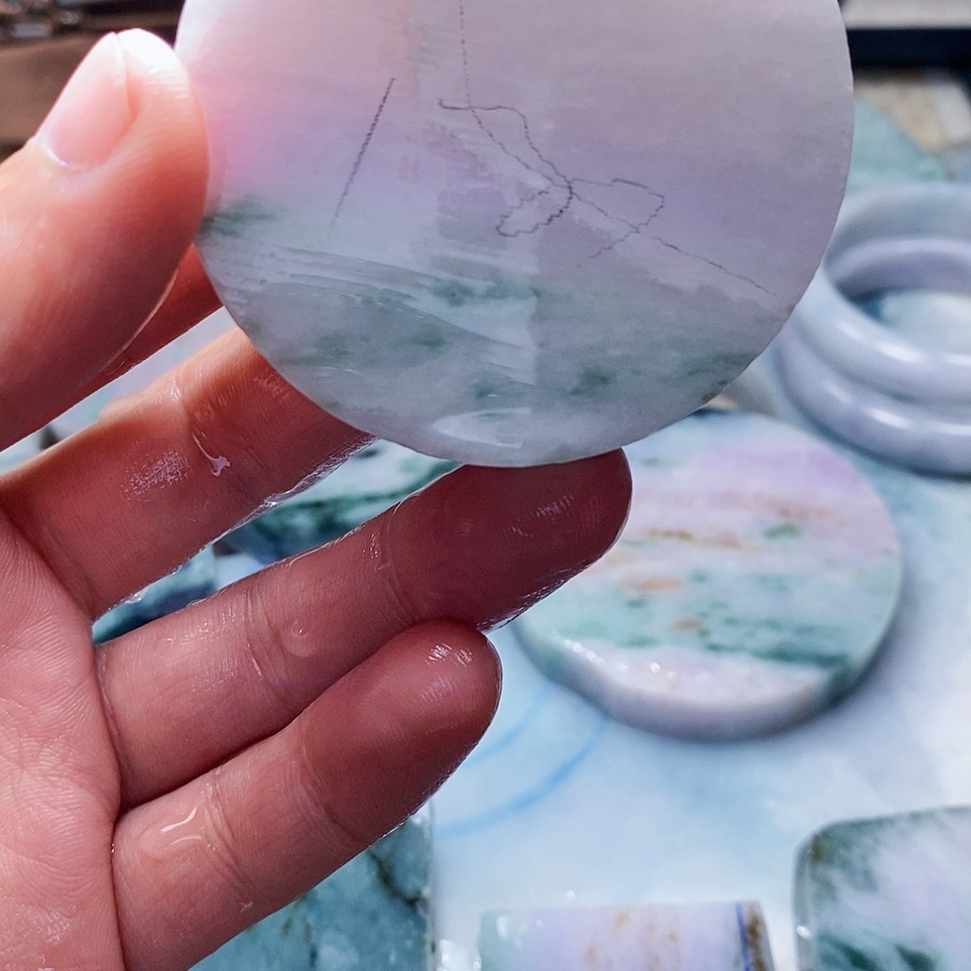 翡翠未镶嵌颈饰888