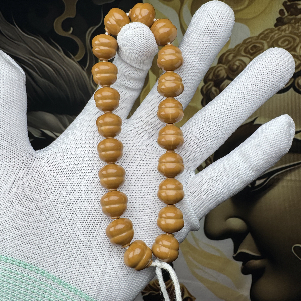 精品猴头核桃葫芦手持11mm左右猴头雕刻葫芦文玩手串