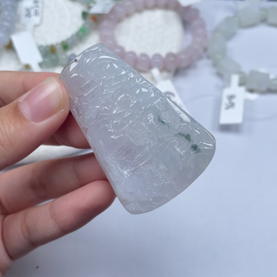 翡翠未镶嵌颈饰天然A货缅甸翡翠