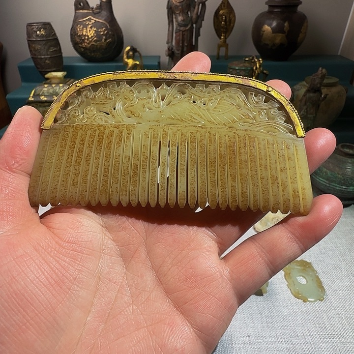和田玉发饰未镶嵌姩*眠
