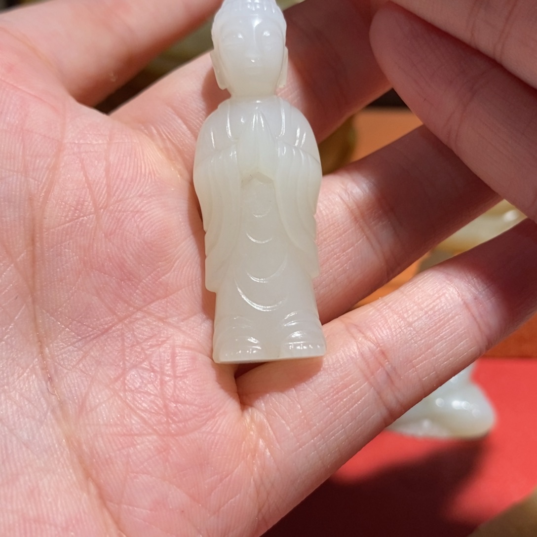 和田玉珠子未镶嵌明*戟