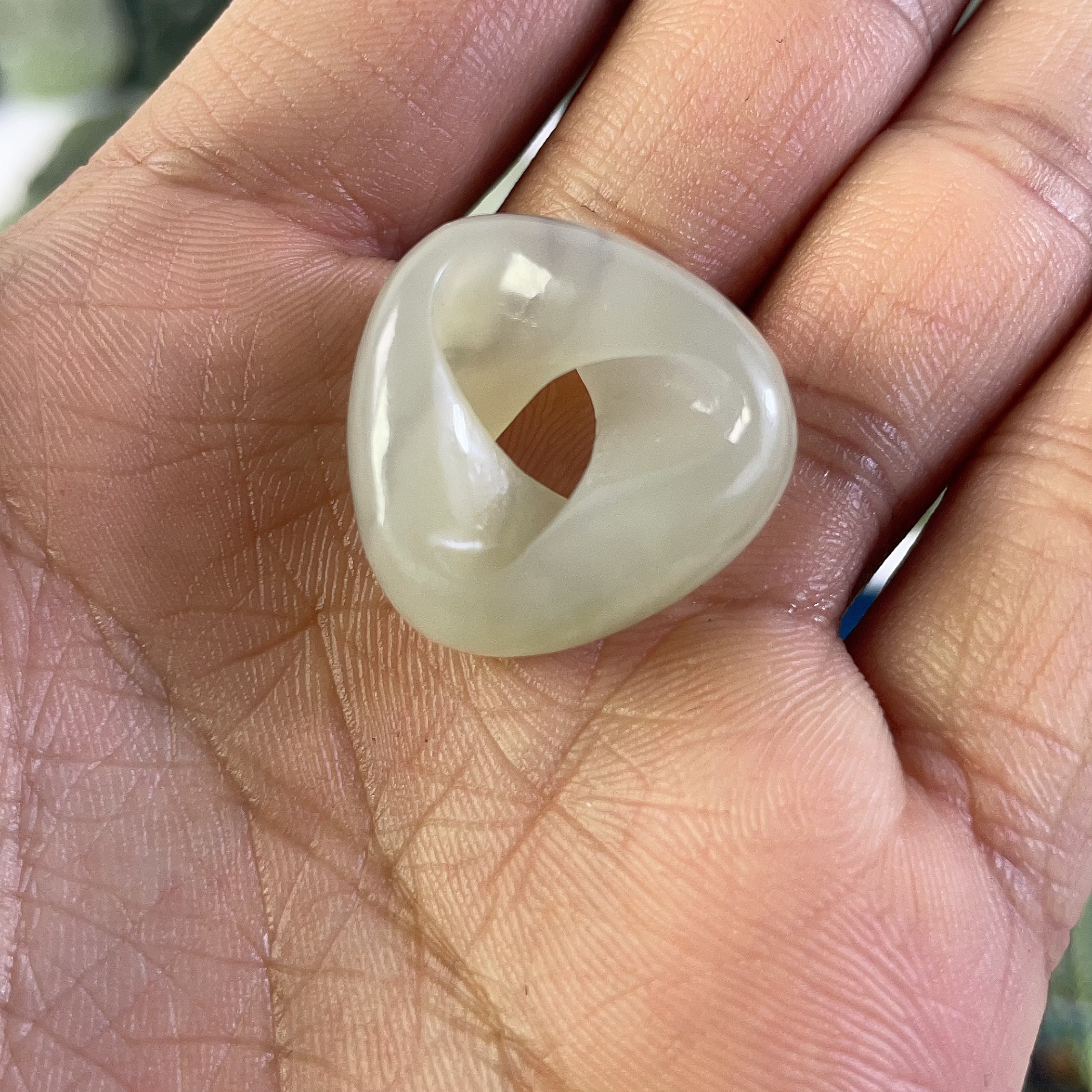 天然和田玉精品高货 时来运转扣