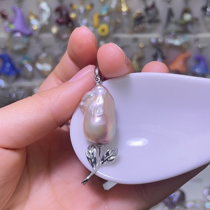 合金颈饰淡水珍珠47