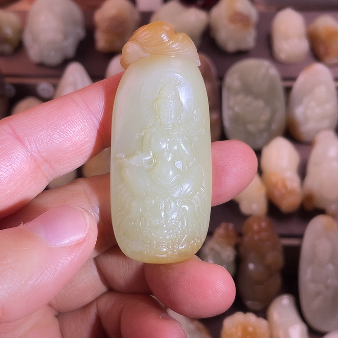 ****）和田玉未镶嵌吊坠(不含链)吊坠