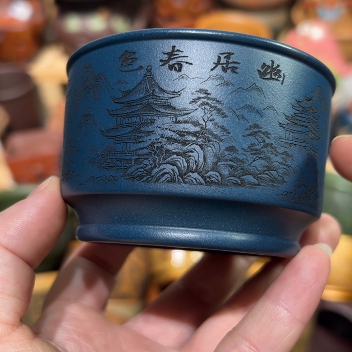 紫砂茶杯宜兴紫砂主人杯