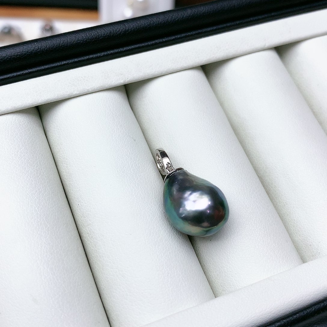 海水珍珠颈饰银S925镶嵌