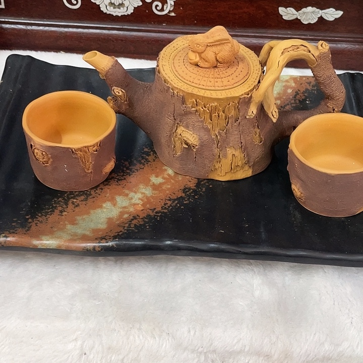 l***o紫砂中古工艺品摆件