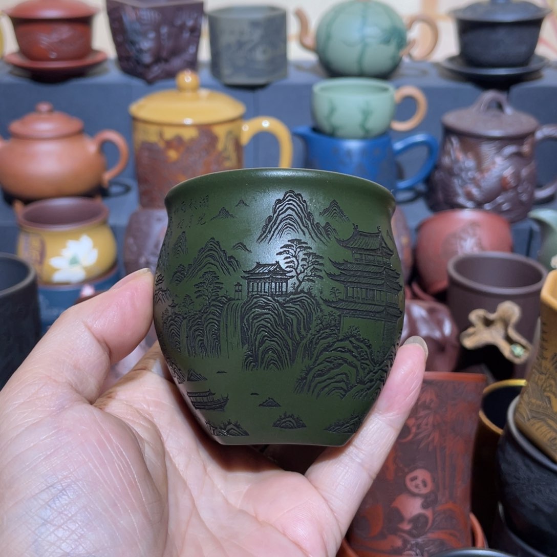 原矿紫砂手工主人杯