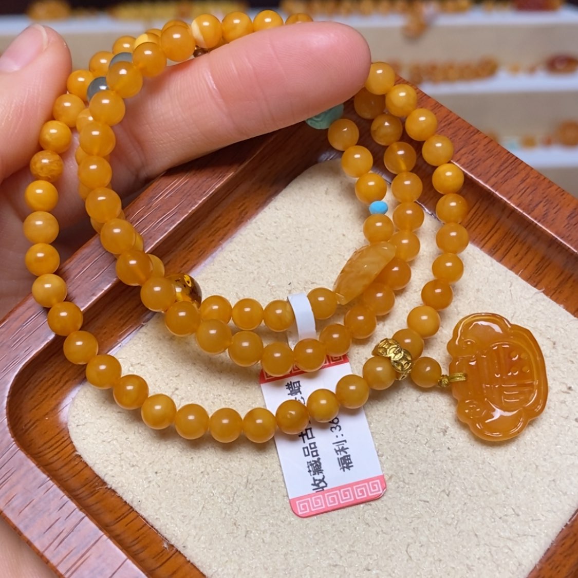 【闪购商品】未镶嵌蜜蜡手链手串