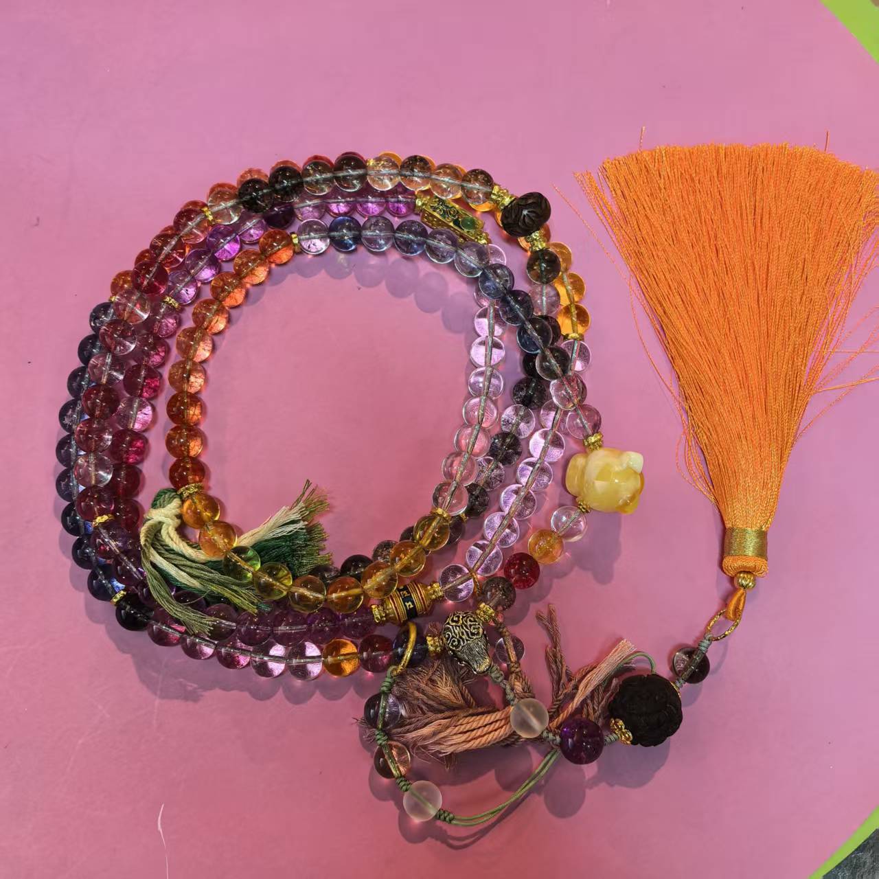 非金属莫桑石项链 斜跨毛衣链【老银工厂店】潮流时尚百搭项链