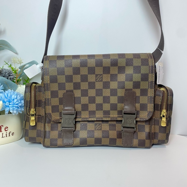 95新 LouisVuitton/路易威登 Iv棋盘格邮差相机单肩女包14452606