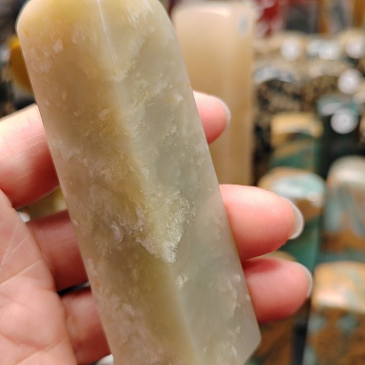 昌化石昌化石豆青地印章