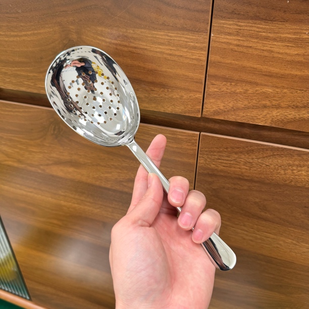 橙姐福利款 18-10不锈钢分餐漏勺大号鹅蛋勺