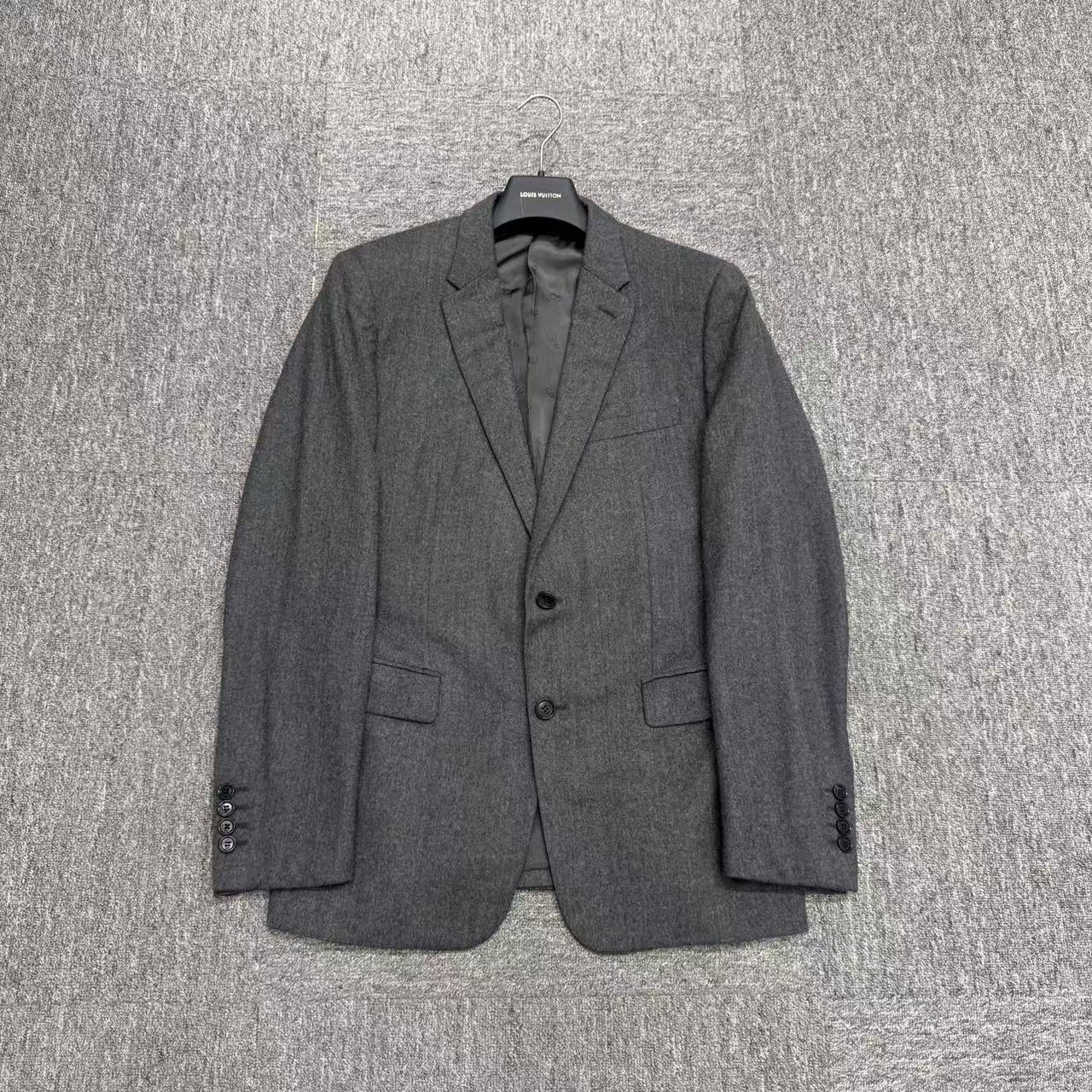 99新 DIOR/迪奥 灰色羊毛西装外套/48c码/编码17185