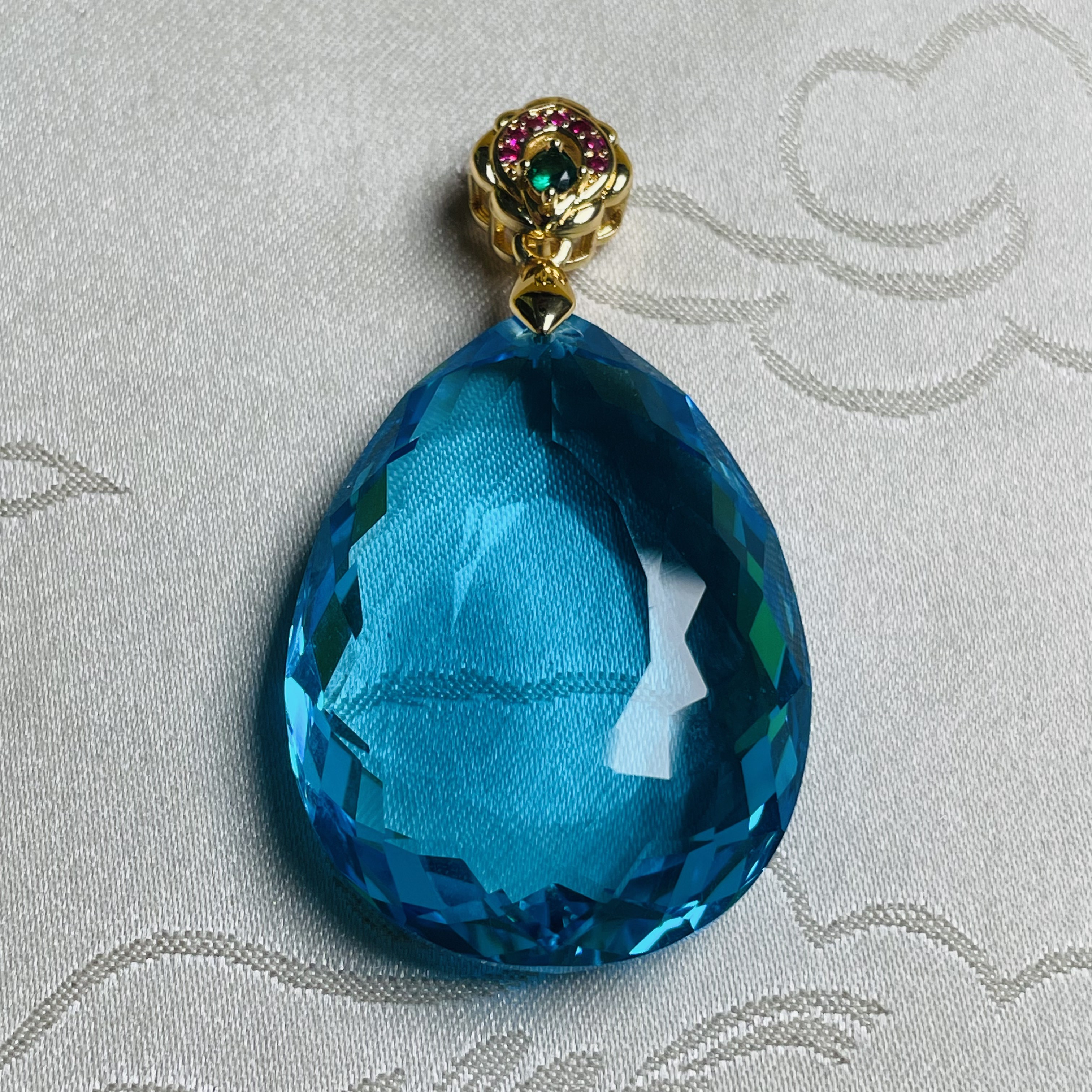 【锦希优选】F531-2天蓝水滴吊坠多样性发一件