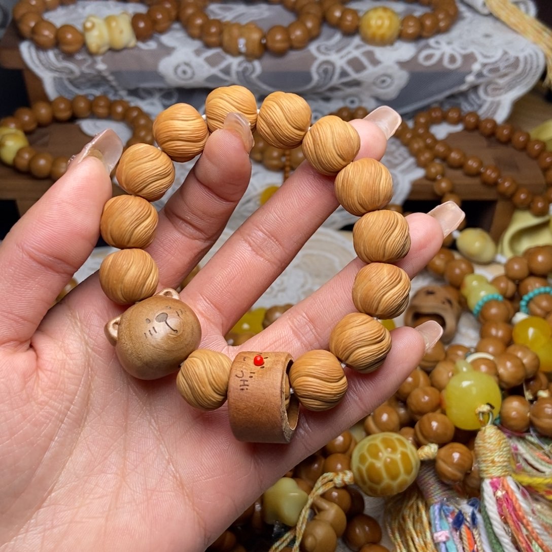 硕***y核桃拉丝款款素14手串