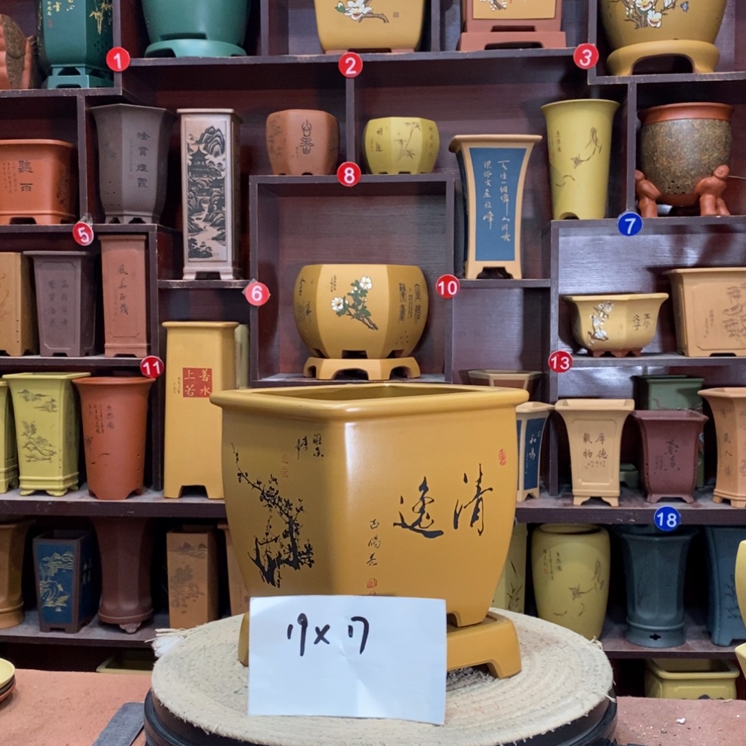 紫砂艺术紫砂花盆