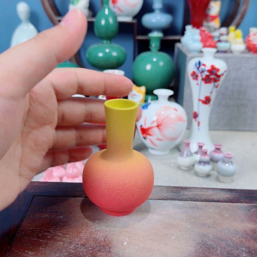 陶瓷手工小花器摆件