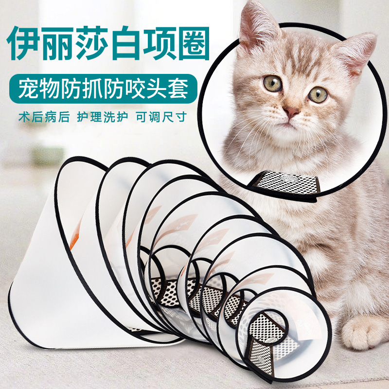 伊丽莎白圈猫咪狗狗项圈绝育圈宠物防咬圈术后防舔宠物伊莉莎白圈