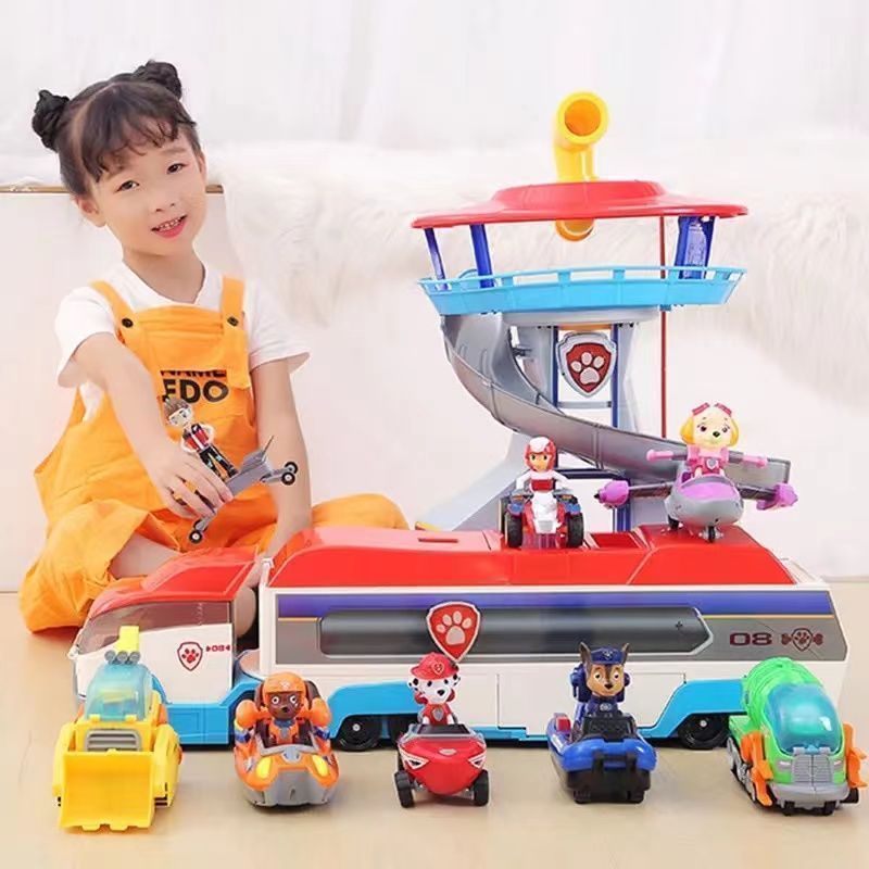 汪汪队变形狗狗玩具套装全套旺旺立大功回力惯性巡逻车男女孩套装