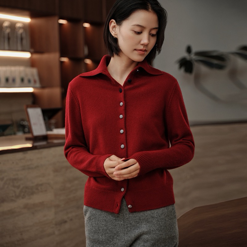2025秋冬季新款100%纯山羊绒衫女毛衣外套宽松韩系加厚开衫针织衫