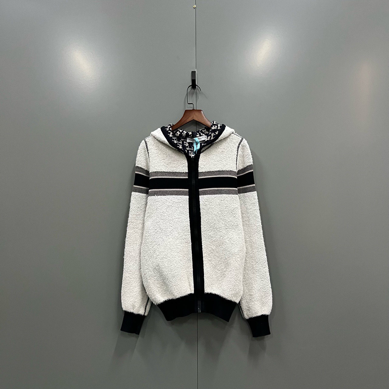 95新 DIOR/迪奥 Dior 迪奥 内里满印老花拉链帽衫 36码/fg207900