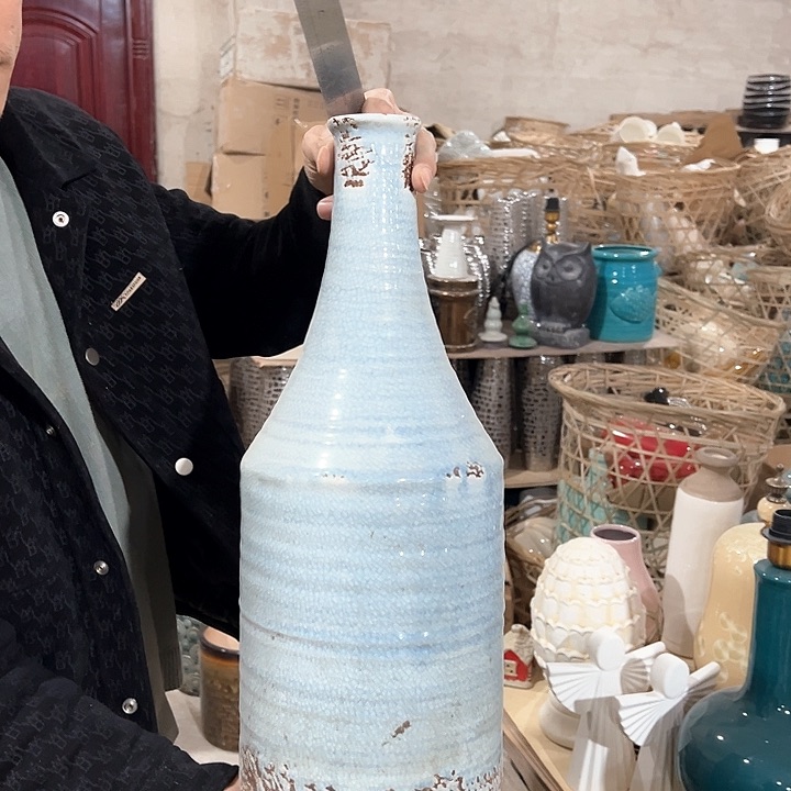 瓶高度47厘米口径5.5厘米微瑕捡漏