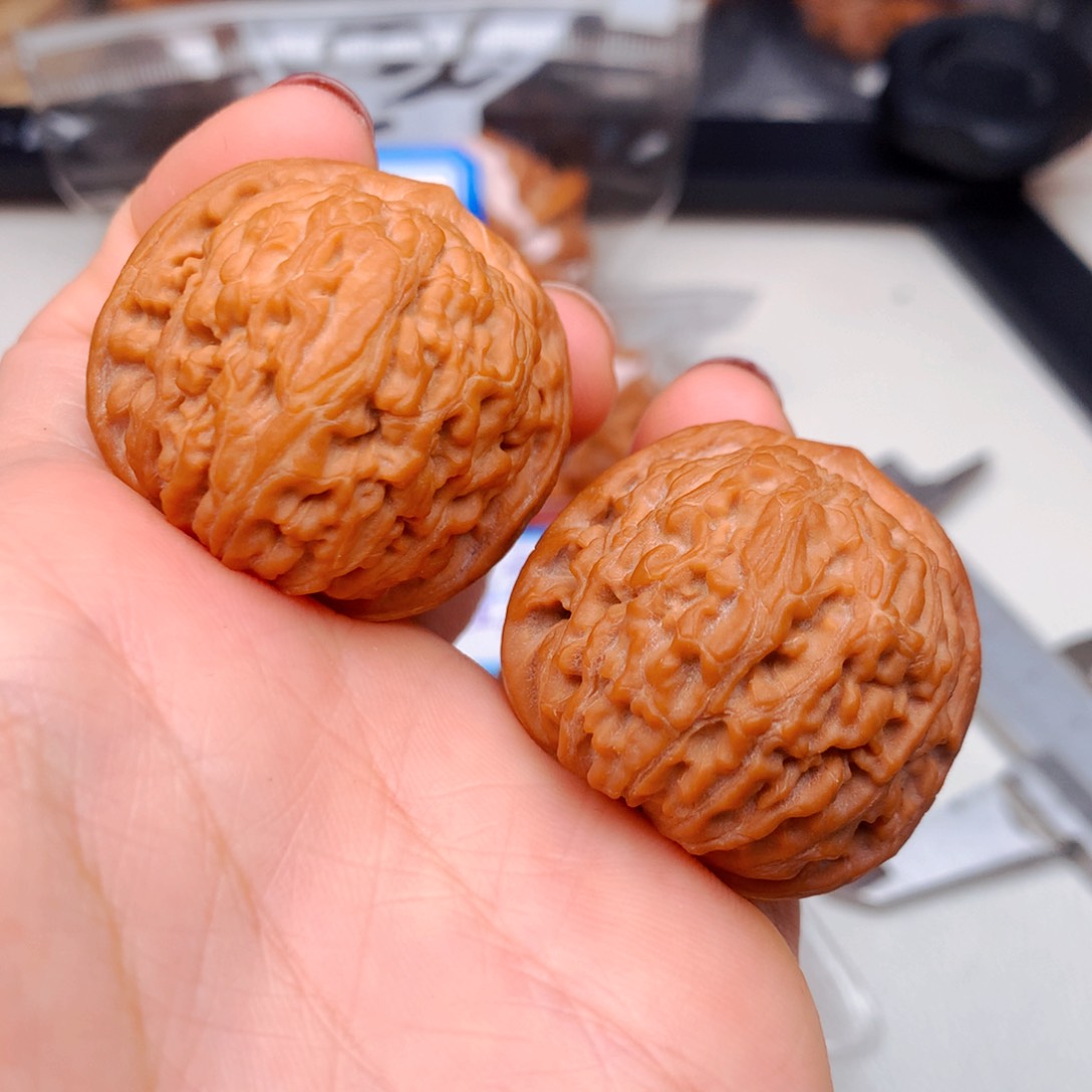 文玩核桃把件35莲花