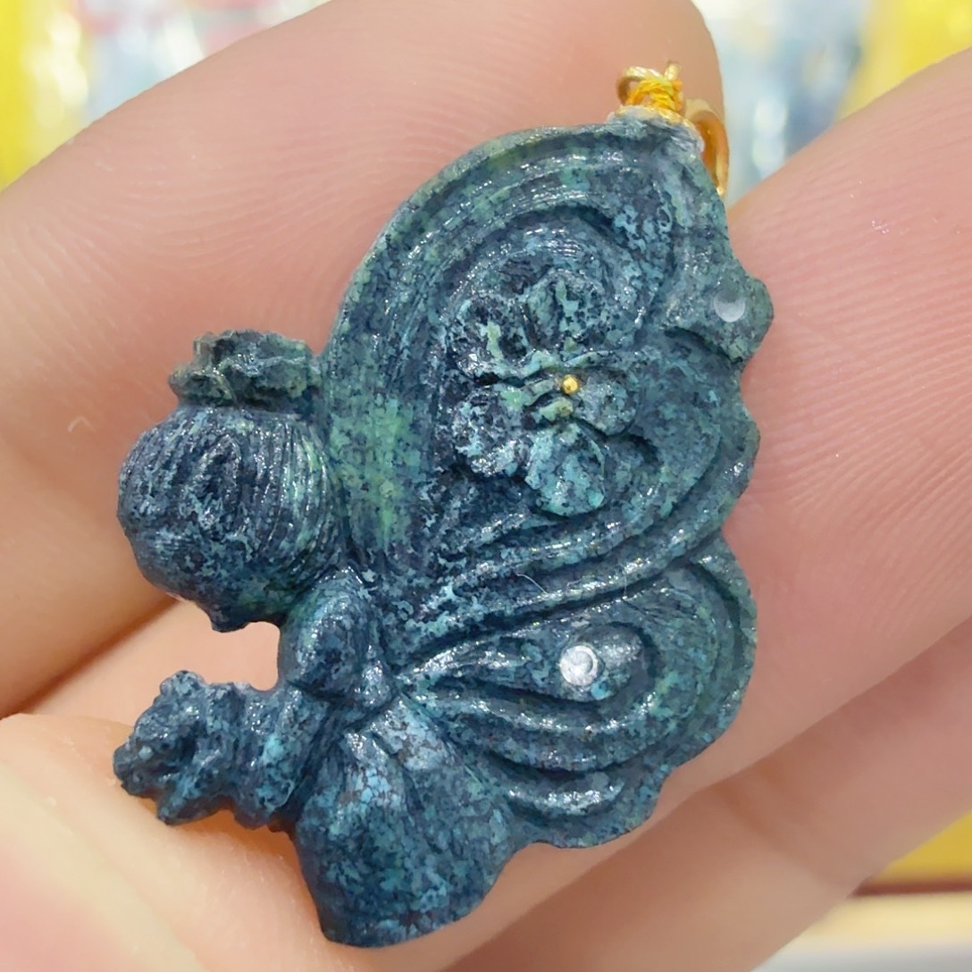 绿松石18K金镶嵌珠宝奇石