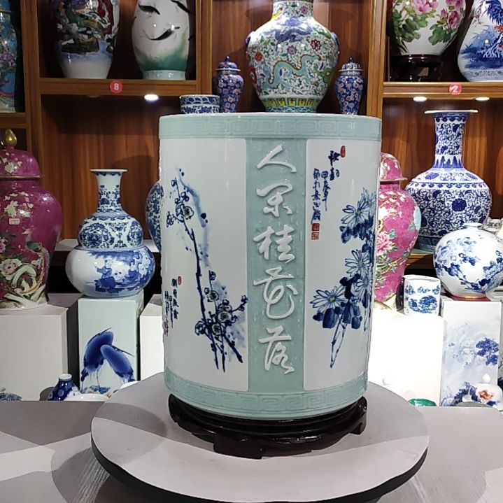 瓶景德镇陶瓷花瓶书画缸