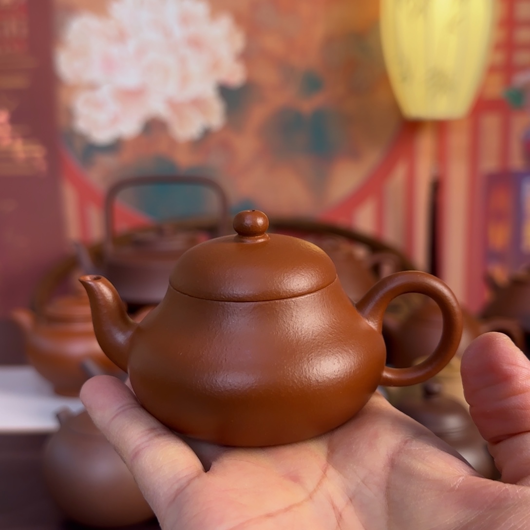 胖***砸紫砂茶壶手工制作工艺微瑕壶