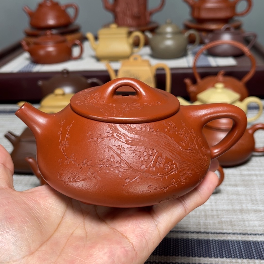 茶壶紫砂全手工制作245cc